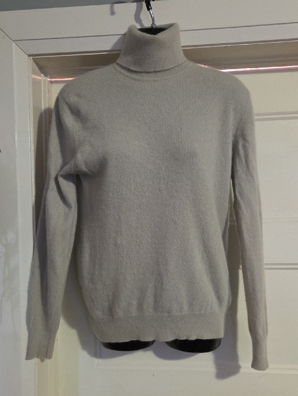 Classic Light Gray Turtleneck Sweater - Soft Cozy Knit